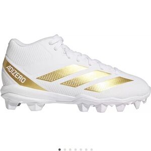 adidas Kids' adizero Impact.2 MD Football Cleats White Gold Youth 1